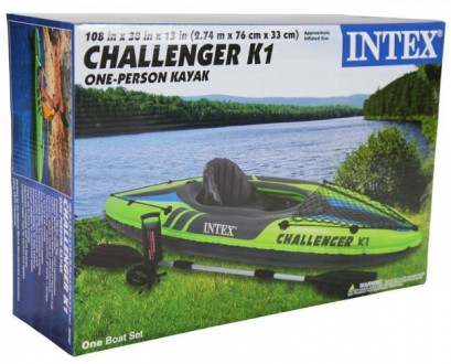 
Надувная байдарка Challenger K1 Kayak производства компании INTEX - известного . . фото 5
