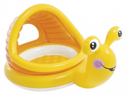 Детский бассейн "Lazy Snail Shade Baby Pool" Intex 57124 - это надувной бассейн . . фото 2