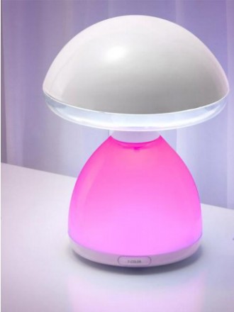 Автономная многоцветная LED лампа в форме гриба с пружинистой шляпкой со встроен. . фото 5
