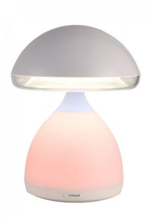 Автономная многоцветная LED лампа в форме гриба с пружинистой шляпкой со встроен. . фото 4