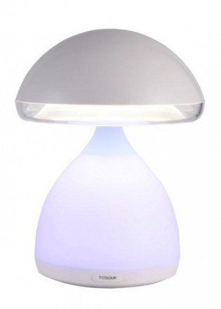 Автономная многоцветная LED лампа в форме гриба с пружинистой шляпкой со встроен. . фото 3