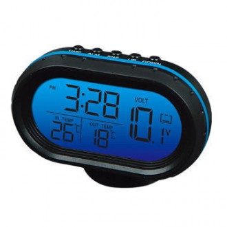 Автомобильные часы с термометром и вольтметром VST 7009V
Автомобильные часы VST-. . фото 2