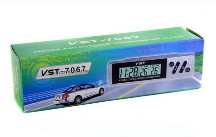 Автомобильные часы с термометром vst-7067
Автомобильные часы VST-7067 являются м. . фото 3