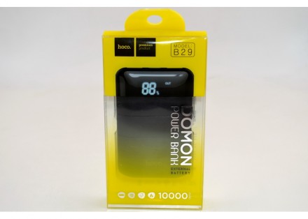 Внешний аккумулятор HOCO B29 Domon (10000mAh) Black
Внешний аккумулятор Hoco B29. . фото 2