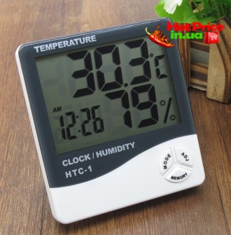 Часы Термометр Гигрометр HTC-1 3в1
Описание:
Универсальный цифровой измеритель в. . фото 3