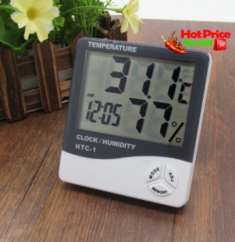 Часы Термометр Гигрометр HTC-1 3в1
Описание:
Универсальный цифровой измеритель в. . фото 6