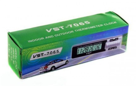 Автомобильные часы с термометром vst-7065
Цифровой индикатор VST-7065 отображает. . фото 4