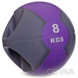  Медицинский мяч с рукоятками - многофункциональный фитнес-инвентарь. Использует. . фото 1
