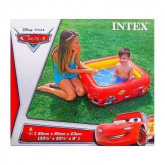 Компактный и безопасный бассейн Intex Cars 57101 доставит Вашим детям немало рад. . фото 4