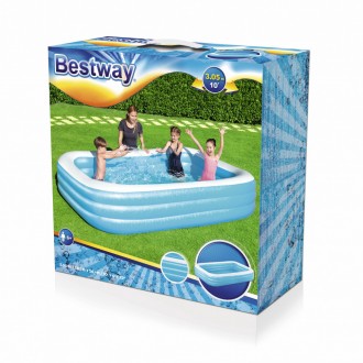 В надувном бассейне Bestway 54009 могут купаться как дети от четырех лет, так и . . фото 4