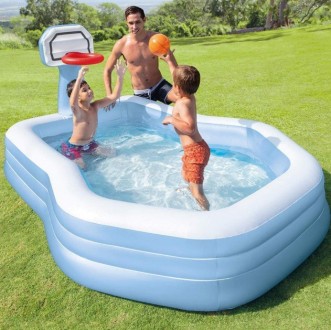 Детский надувной бассейн Intex — отличный большой семейный бассейн, который пред. . фото 3
