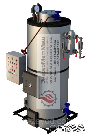 Котел паровой Е-0,4-0,6Р принадлежит к типу вертикально-водотрубных котлов с ест. . фото 1