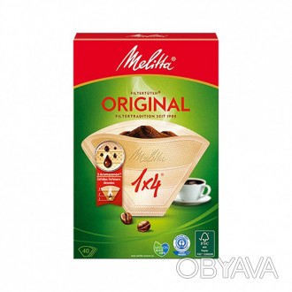 
Бумажные фильтры для кофе Melitta Original 1X4 (Мелитта) разделены на 3 арома-з. . фото 1