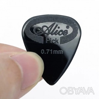 Медіатор медіатори Alice 0,71 для гітари електрогітари міцні
Колір: чорний. Ціна. . фото 1