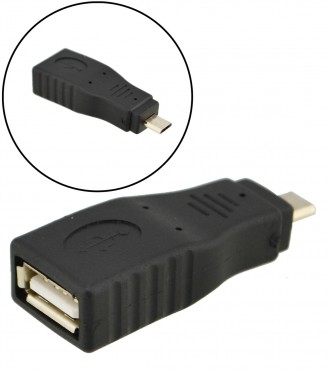 Переходник micro USB Male - USB A Female (39108). Миколаїв. фото 1 Переходник micro USB Male - USB A Female (39108). Миколаїв. фото 1