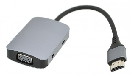 Особенности:
Переходник HDMI — HDMI / VGA / Jack 3.5 мм / micro USB является нез. . фото 3