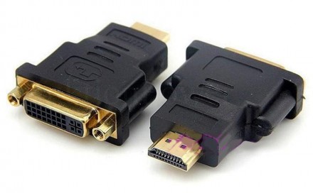 
HDMI 19 Pin Male to DVI-D (24+1) Female переходник адаптер для вывода видео из . . фото 2