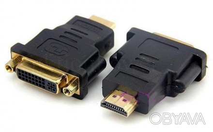 
HDMI 19 Pin Male to DVI-D (24+1) Female переходник адаптер для вывода видео из . . фото 1