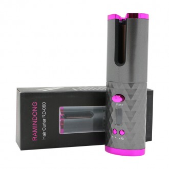 Авто-бігуді Ramindong Hair curler RD-060 (Grey) | Бездротовий стайлер для завивки волосся. Київ. фото 1 Авто-бігуді Ramindong Hair curler RD-060 (Grey) | Бездротовий стайлер для завивки волосся. Київ. фото 1