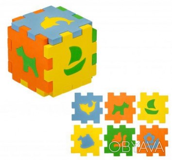 Каждую грань кубика можно собирать как мозаику. Кубик можно разобрать на отдельн. . фото 1