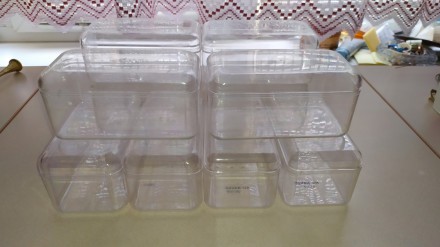 Универсальная пластиковая коробка - контейнер для кондитерских изделий. 
Размер. . фото 2
