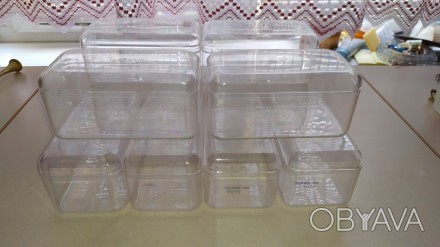 Универсальная пластиковая коробка - контейнер для кондитерских изделий. 
Размер. . фото 1