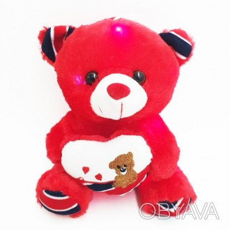 М'яка іграшка світиться ведмедик Тедді.
Неймовірно приємний і ніжний на дотик пл. . фото 1