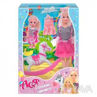 В наборе кукла Ася "Happy Riding" поставляется кукла-мама, кукла-дочь, лошадка-к. . фото 1