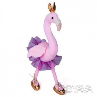 Милая плюшевая игрушка "Фламинго" . Игрушка мягкая, приятная на ощупь, выполнена. . фото 1