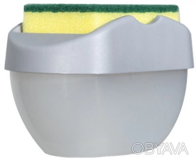 Диспенсер SOAP PUMP SPONGE CADDY настольный (Gray) | Дозатор для моющего средств