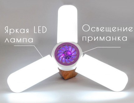  Светодиодная светильник приманка для насекомых Mira поможет в считанные минуты . . фото 7