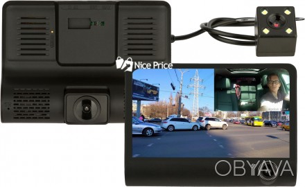 
UKC SD319 Full HD Three cameras, уникальный автомобильный видеорегистратор с тр. . фото 1