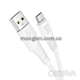 X58, USB-кабель для зарядки и передачи данных Micro-USB, 1 м, силиконовая оплетк. . фото 1