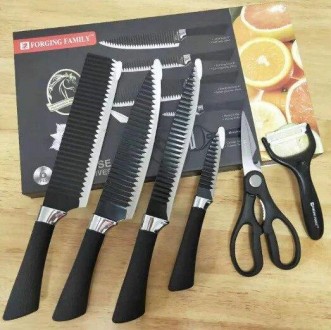 Відчуй себе шеф-кухарем з набором ножів від Forging Family. Рельєфні ножі викона. . фото 2