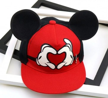 
 
Детская кепка снепбек с ушками Микки Маус Сердце (Mickey Mouse) Disney с прям. . фото 2