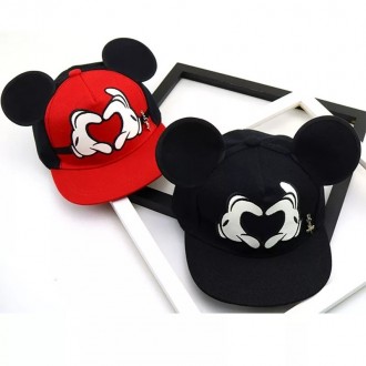 
 
Детская кепка снепбек с ушками Микки Маус Сердце (Mickey Mouse) Disney с прям. . фото 3