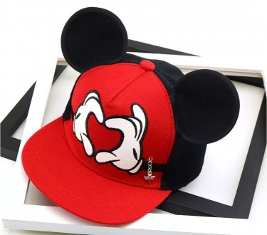 
 
Детская кепка снепбек с ушками Микки Маус Сердце (Mickey Mouse) Disney с прям. . фото 5