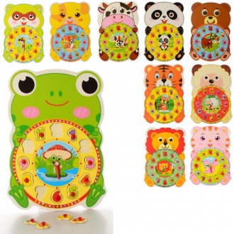 Деревянная игрушка Часы MD 2899. Харків. фото 1