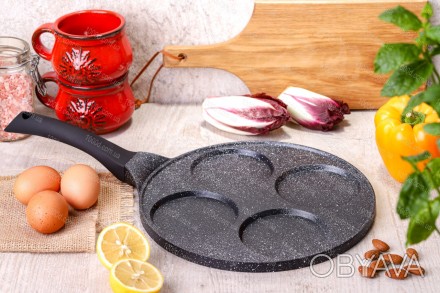 Cковорода для оладьев / панкейков Edenberg с антипригарным мраморным покрытием 2. . фото 1