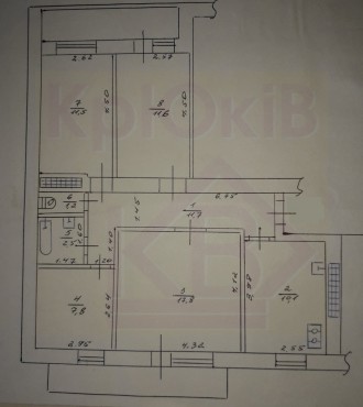 Продам 4-ком квартиру на Раковке по Днепрова, 9/9 этаж кирпичного дома, 80 м2, к. . фото 12