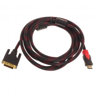 
 
Кабель HDMI DVI-D 1,5м используют для подключения DVI и HDMI устройств, такие. . фото 2