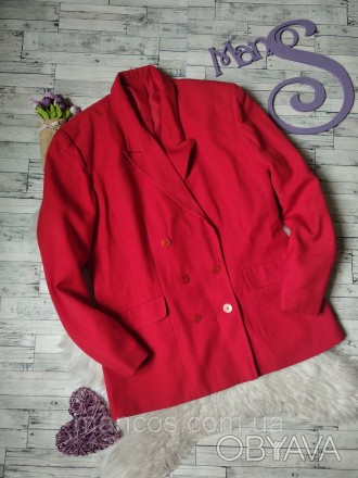 Пиджак женский Viyella красный
в идеальном состоянии
Размер 50 (XL)
Замеры:
длин. . фото 1