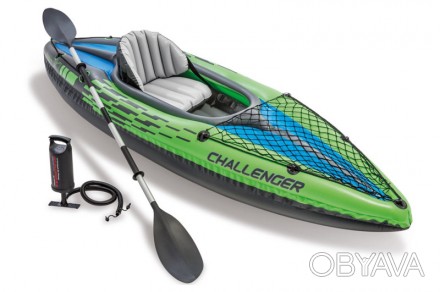 Лодка байдарка надувная Challenger К1 Kayak Intex 68305 весло насос
 
Лодка-байд. . фото 1