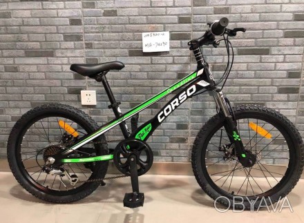 Детский спортивный велосипед 20’’ CORSO MG-74290 ОБЛЕГЧЕННЫЙ магниевый, Shimano . . фото 1
