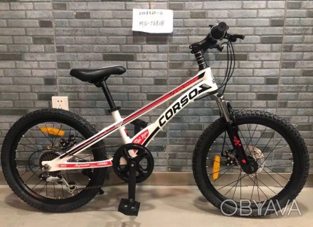 Детский спортивный велосипед 20’’ CORSO MG-56818 ОБЛЕГЧЕННЫЙ магниевый, Shimano . . фото 1
