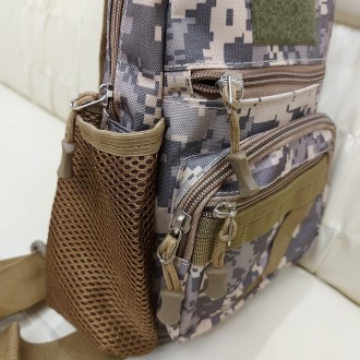  Армейский маленький однолямочный рюкзак сумка. Размеры 24*18*10 см. В наличии п. . фото 10