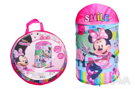 
Корзина для іграшок D-3510 Minnie Mouse в сумці – 49*49*3 см, р-р корзини – 43*. . фото 1
