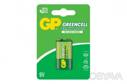 
Батарейка GP 6F22 1604 Greencell C1 Крона 1шт. Детальніше тут: https://babytoys. . фото 1