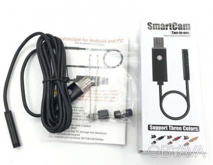 ORIGINAL Мини-камера Эндоскоп SmartCam 720P- 7mm (2m)
(в картонной упаковке)
*Пр. . фото 1