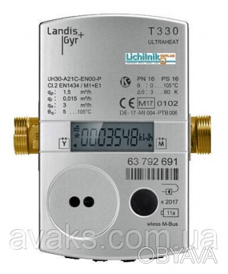 Счетчик тепла компактный ультразвуковой Landis+Gyr Ultraheat T330
Ультразвуковой. . фото 1
